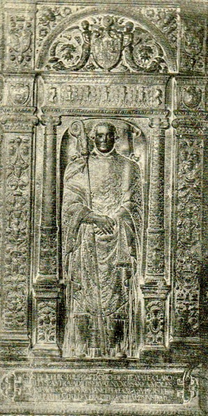 Fichier:Pierre tombale de l'abbé de Flône Philippe d'Orjo.jpg